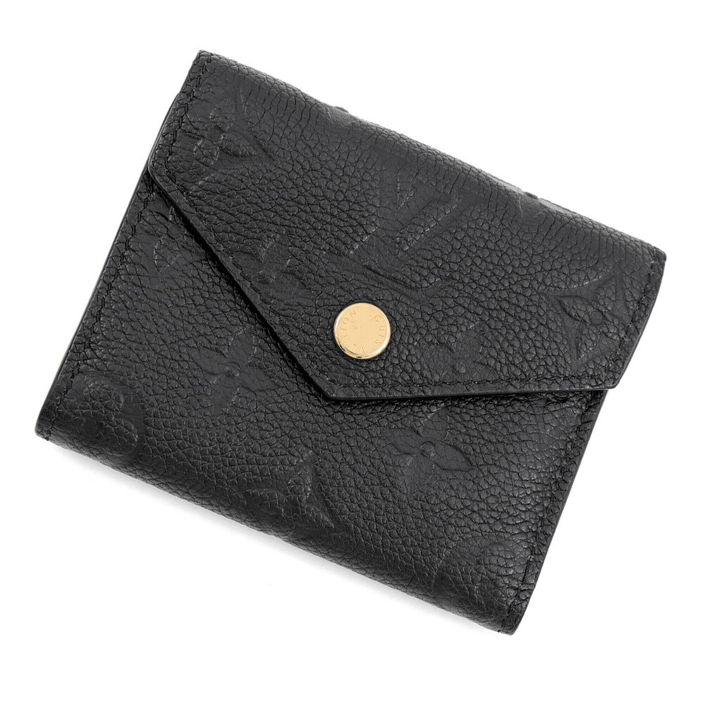Louis Vuitton Tri-fold Wallet Monogram Empreinte Portefeuille Zoe M62935 Blac...